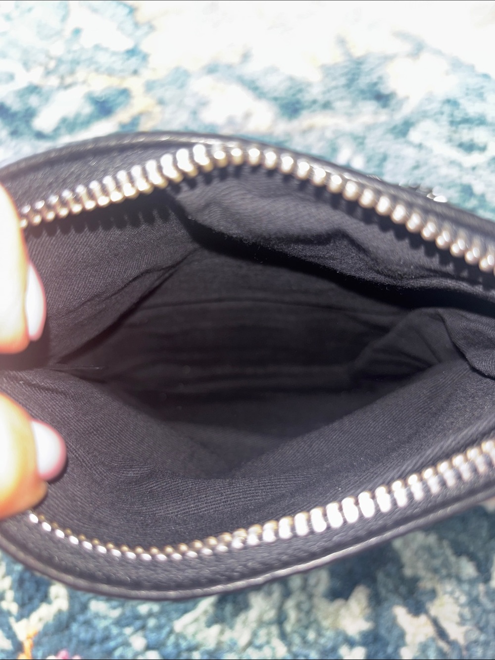ZADIG & VOLTAIRE Studded Black Crossbody Bag with Chain Strap like new condition - Picture 4 of 5